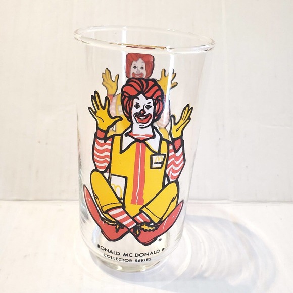1970's McDonald's collector series Character Glass Ronald McDonald - Picture 3 of 6